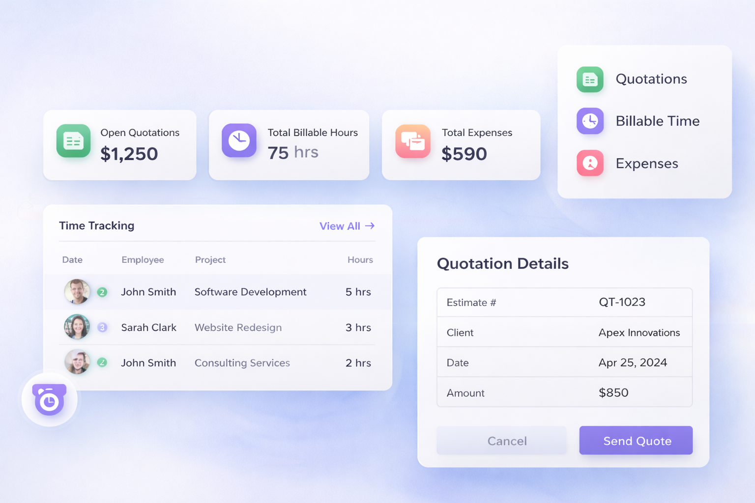 Service Management Mockup