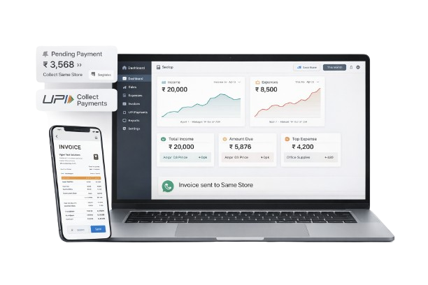 Billing Corner SaaS platform mockup