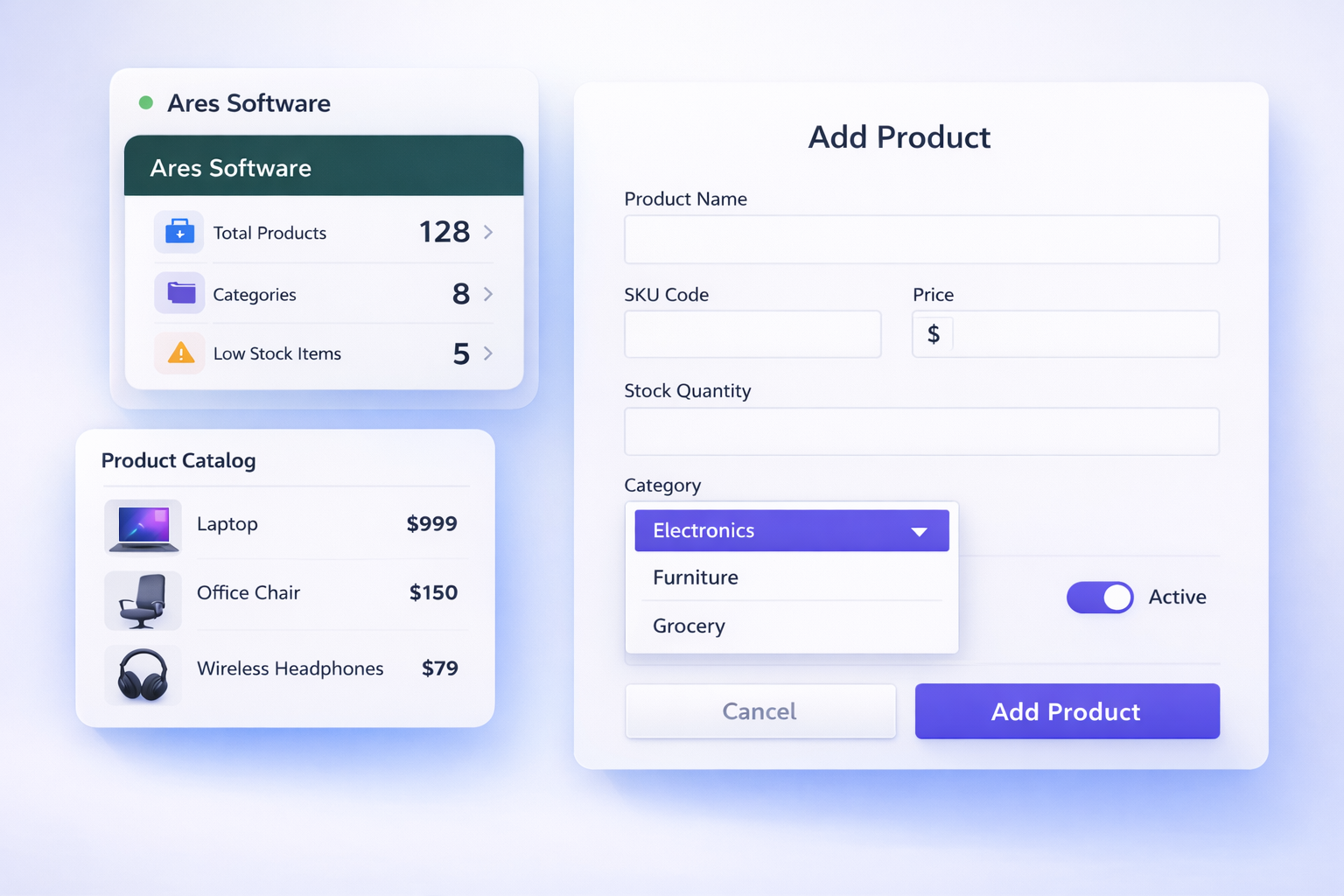 Product Management Mockup